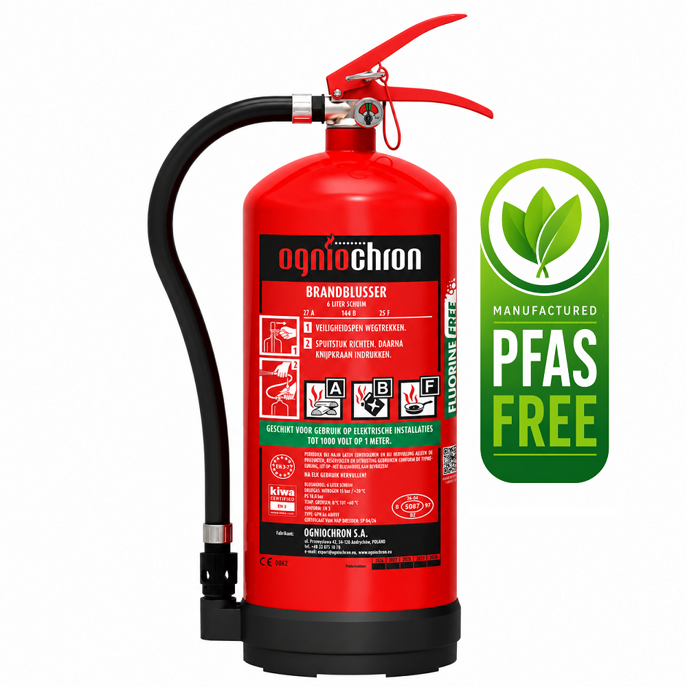Schuimblusser 9 liter PFAS vrij zonder fluor OgnioChron - GPN9x-ABF-FF