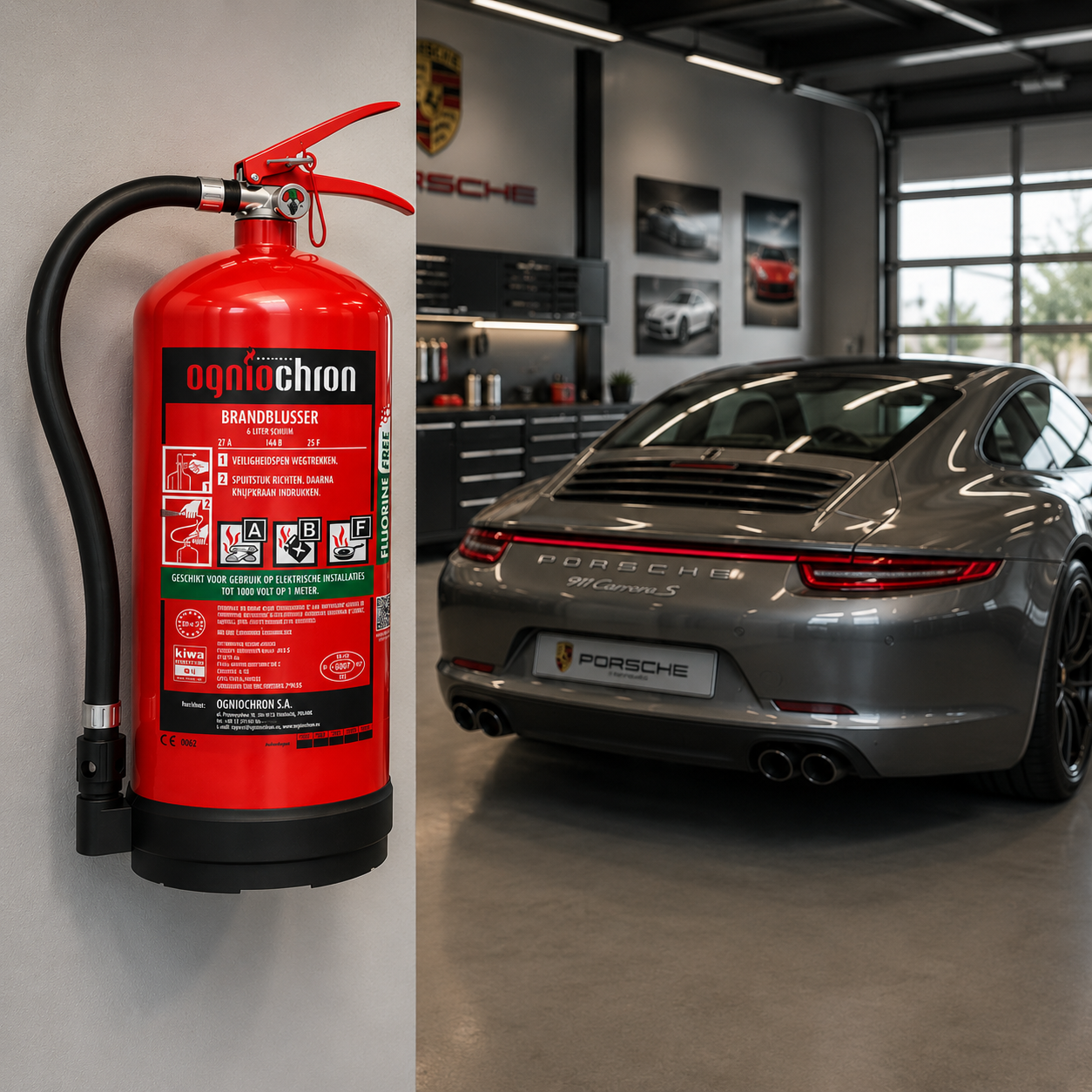 De juiste brandblusser voor in de auto